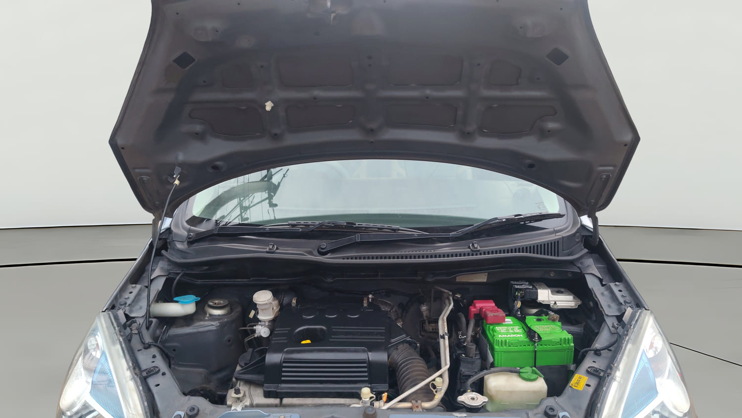 Used 2016 Maruti Suzuki Wagon R 1.0 VXI AMT Petrol Automatic engine ENGINE & BONNET OPEN FRONT VIEW