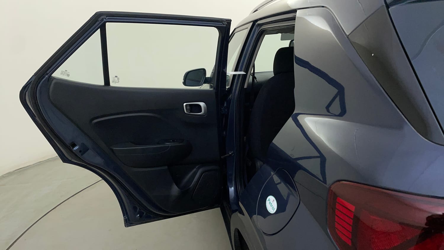 Used 2019 Hyundai Venue SX Plus 1.0 Turbo DCT Petrol Automatic interior LEFT REAR DOOR OPEN VIEW