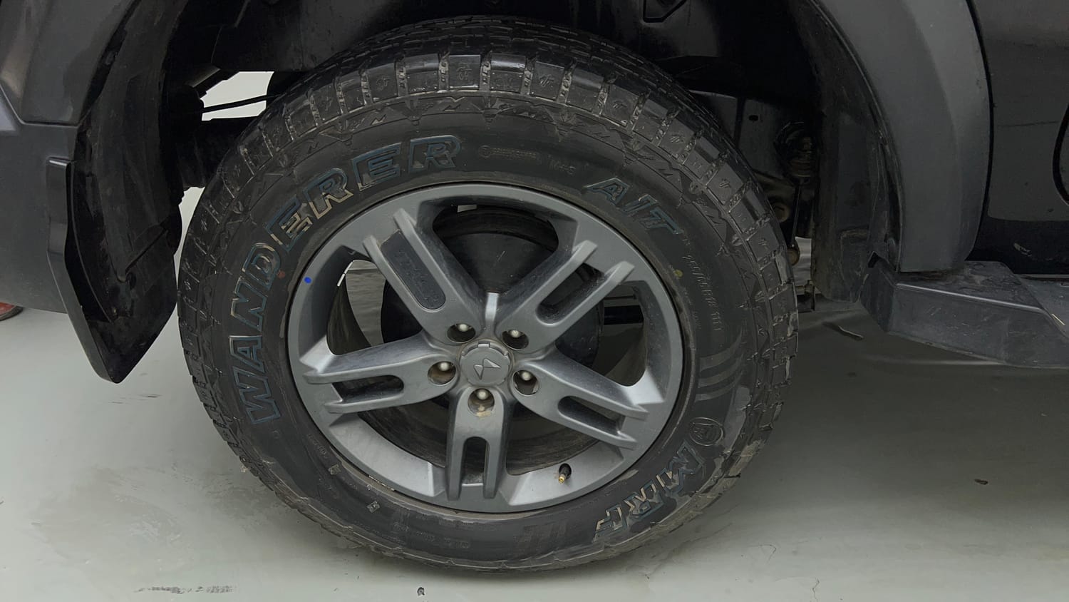 Used 2024 Mahindra Thar LX Hard Top Petrol AT RWD Petrol Automatic tyres RIGHT REAR TYRE RIM VIEW