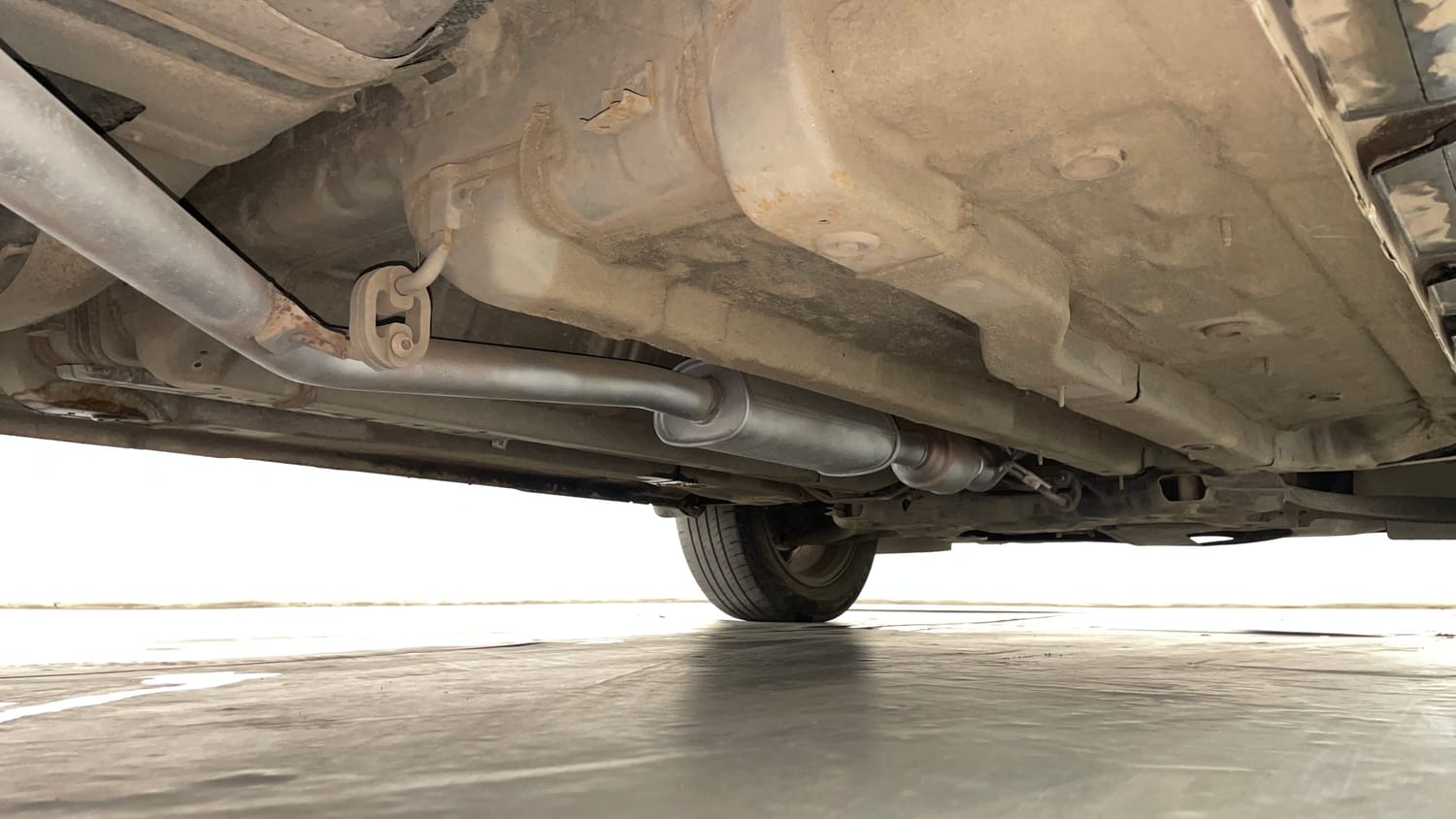 Used 2022 Hyundai Creta SX (O) 1.4 Turbo 7 DCT Petrol Automatic extra REAR RIGHT UNDERBODY VIEW