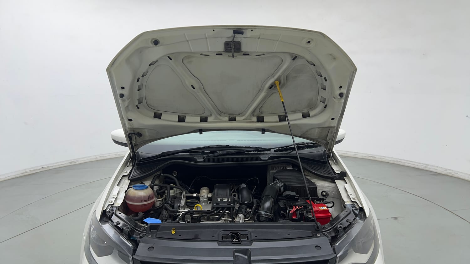 Used 2016 Volkswagen Vento Highline 1.2 (P) AT Petrol Automatic engine ENGINE & BONNET OPEN FRONT VIEW