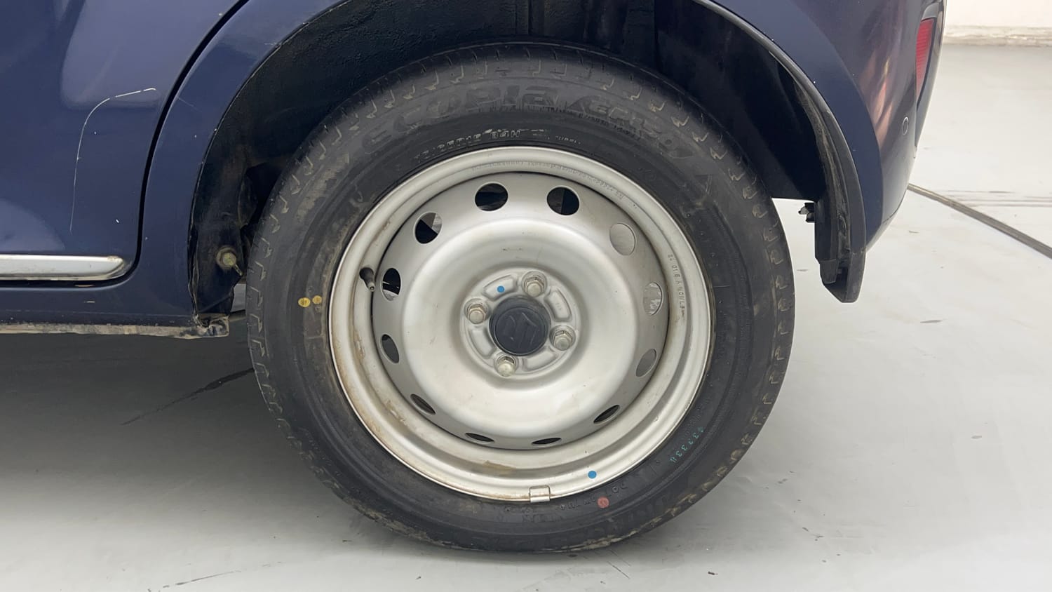 Used 2024 Maruti Suzuki Ignis Sigma 1.2 MT Petrol Manual tyres LEFT REAR TYRE RIM VIEW