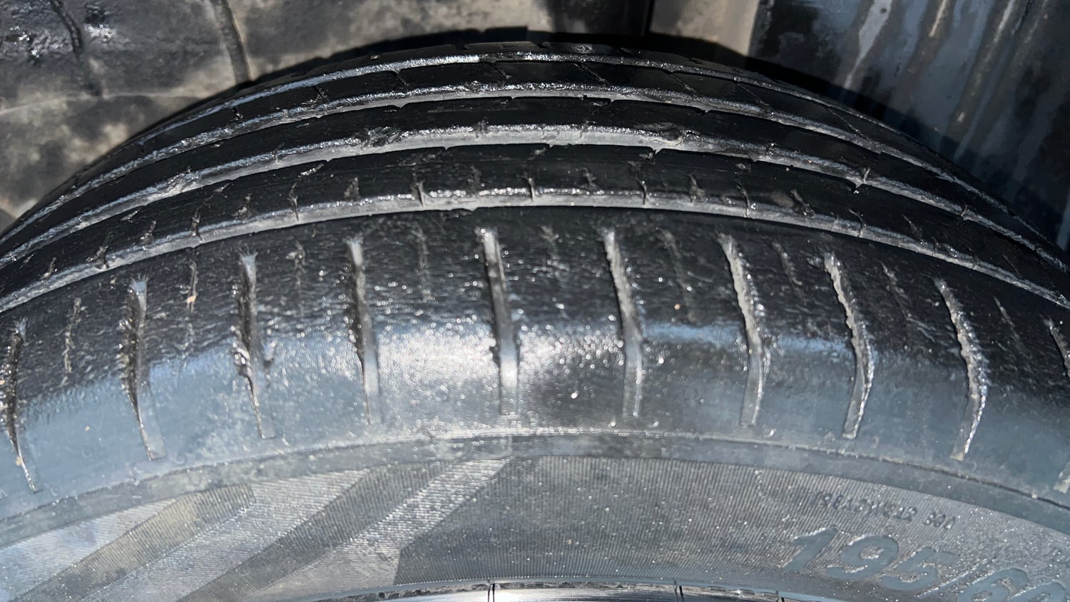 Used 2023 Tata Punch Creative AMT Petrol Automatic tyres LEFT REAR TYRE TREAD VIEW