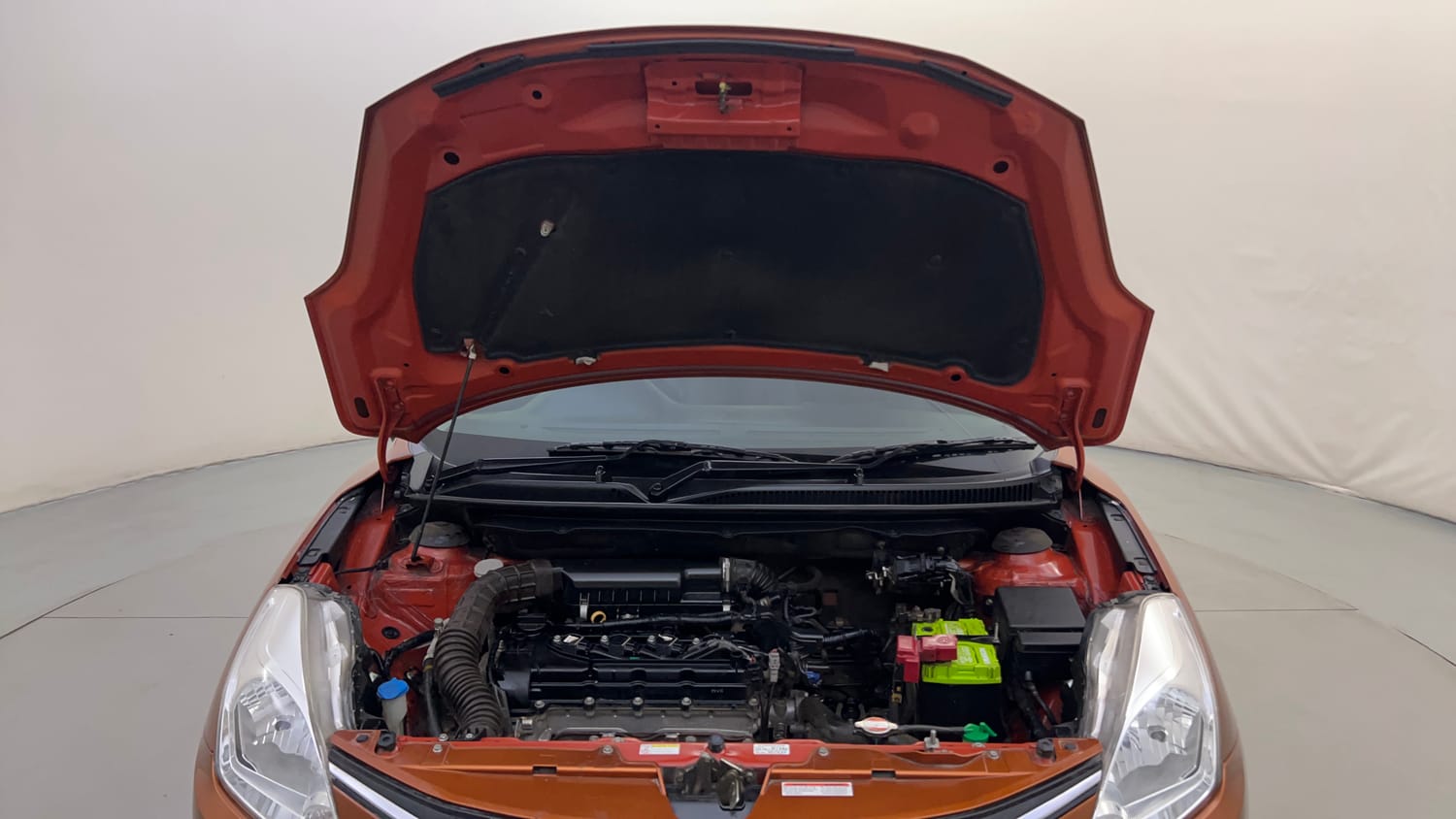 Used 2017 Maruti Suzuki Baleno Zeta 1.2 AT Petrol Automatic engine ENGINE & BONNET OPEN FRONT VIEW