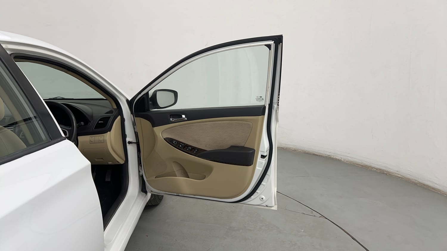 Used 2013 Hyundai Verna Fluidic 1.6 VTVT SX Petrol Manual interior RIGHT FRONT DOOR OPEN VIEW