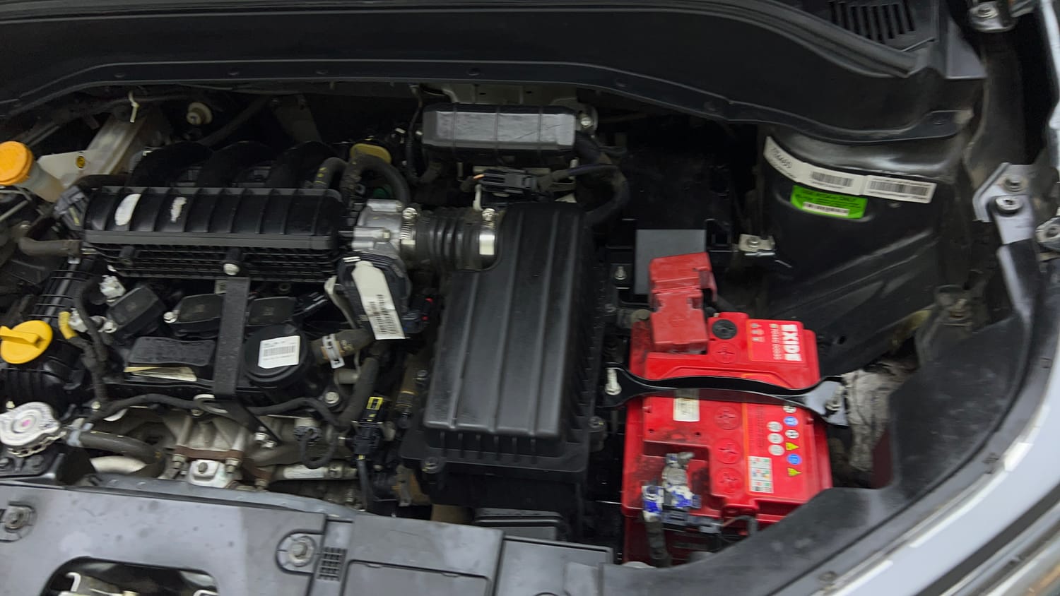 Used 2023 Tata Punch Creative Dual Tone AMT Sunroof Petrol Automatic engine ENGINE LEFT SIDE VIEW