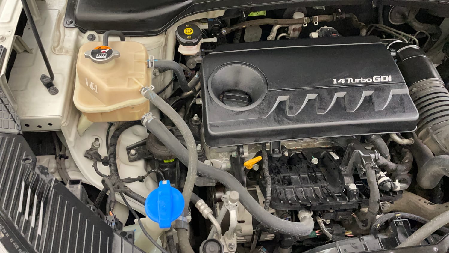 Used 2022 Hyundai Creta SX (O) 1.4 Turbo 7 DCT Petrol Automatic engine ENGINE RIGHT SIDE VIEW