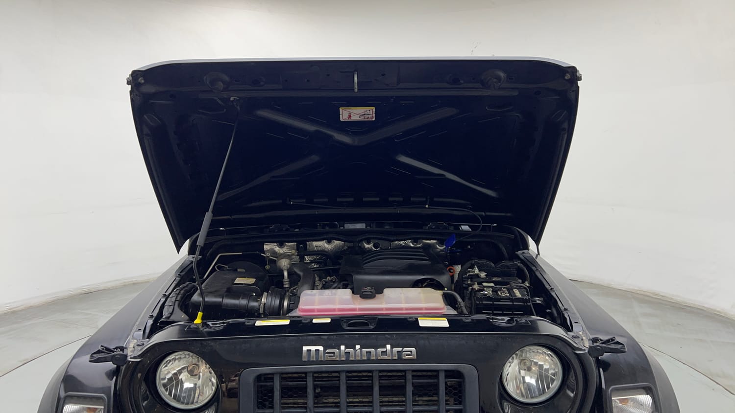 Used 2024 Mahindra Thar LX Hard Top Petrol AT RWD Petrol Automatic engine ENGINE & BONNET OPEN FRONT VIEW
