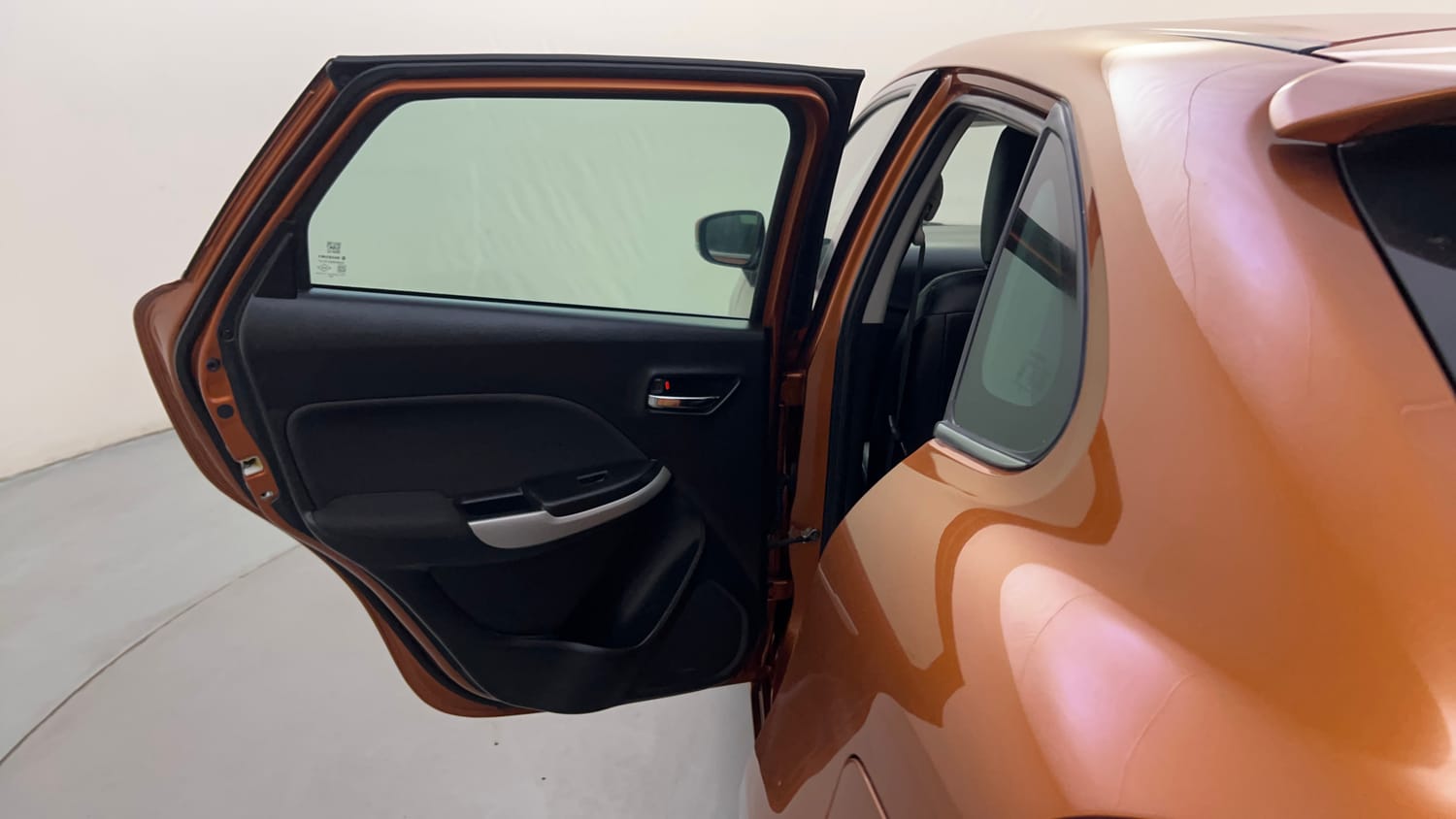 Used 2017 Maruti Suzuki Baleno Zeta 1.2 AT Petrol Automatic interior LEFT REAR DOOR OPEN VIEW