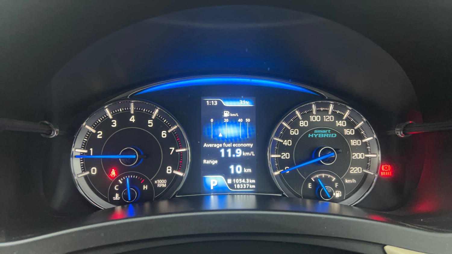 Used 2024 Maruti Suzuki Ciaz Zeta 1.5 AT Petrol Automatic interior CLUSTERMETER VIEW