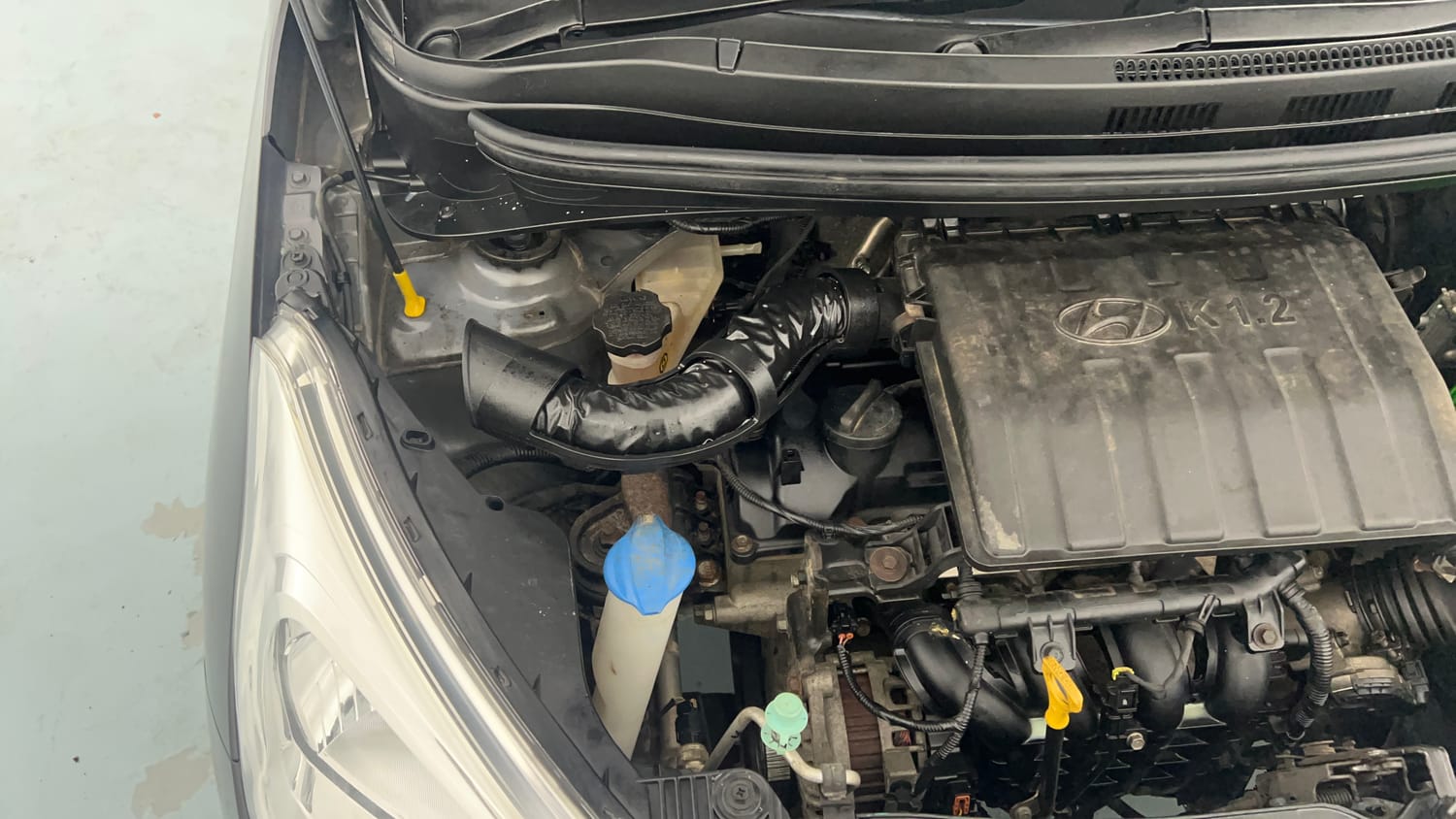 Used 2016 Hyundai Grand i10 Asta 1.2 Kappa VTVT (O) Petrol Manual engine ENGINE RIGHT SIDE VIEW
