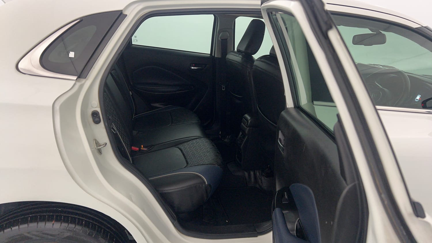 Used 2024 Maruti Suzuki Baleno Alpha MT Petrol Manual interior RIGHT SIDE REAR DOOR CABIN VIEW