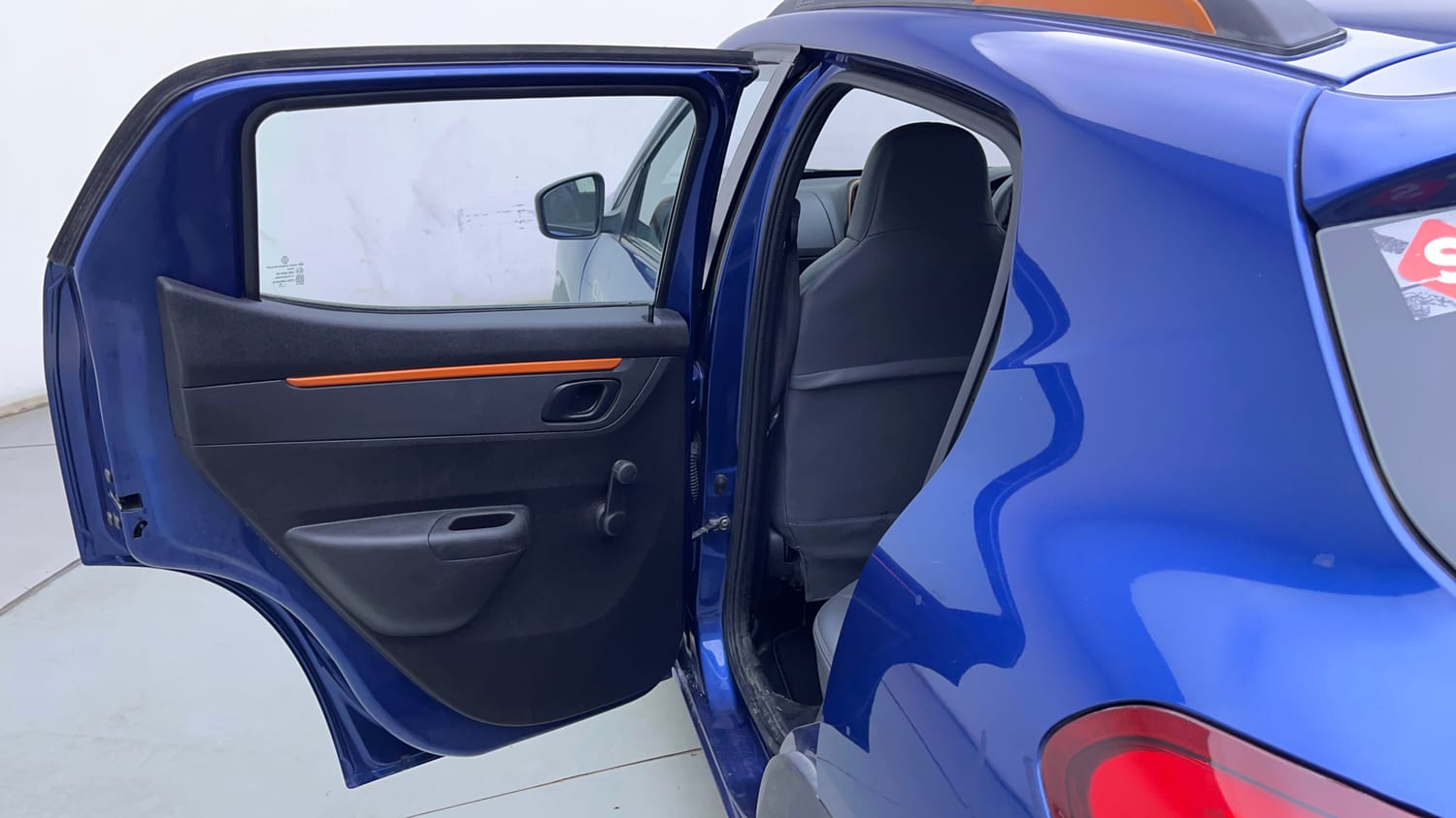 Used 2018 Renault Kwid CLIMBER 1.0 Petrol Manual interior LEFT REAR DOOR OPEN VIEW