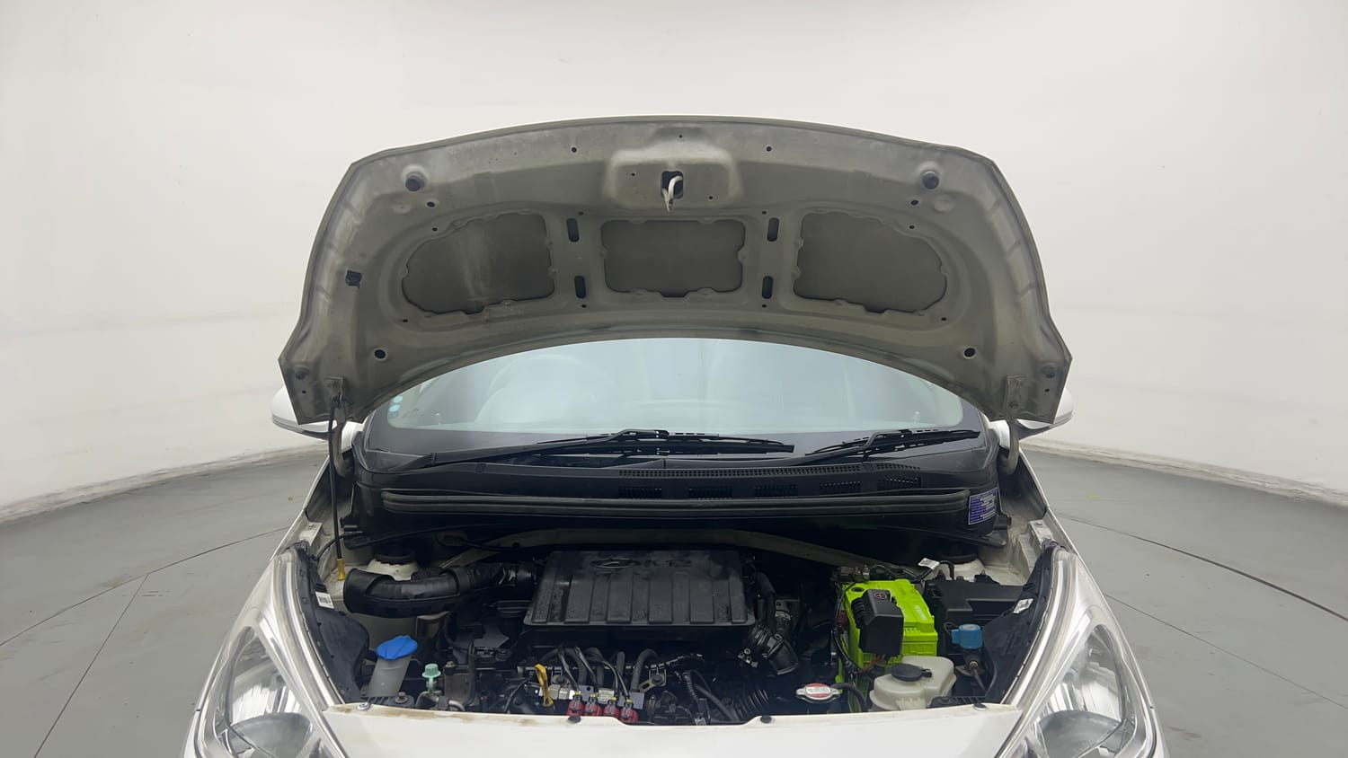 Used 2019 Hyundai Grand i10 Sportz 1.2 Kappa VTVT CNG (Outside Fitted) Cng Manual engine ENGINE & BONNET OPEN FRONT VIEW