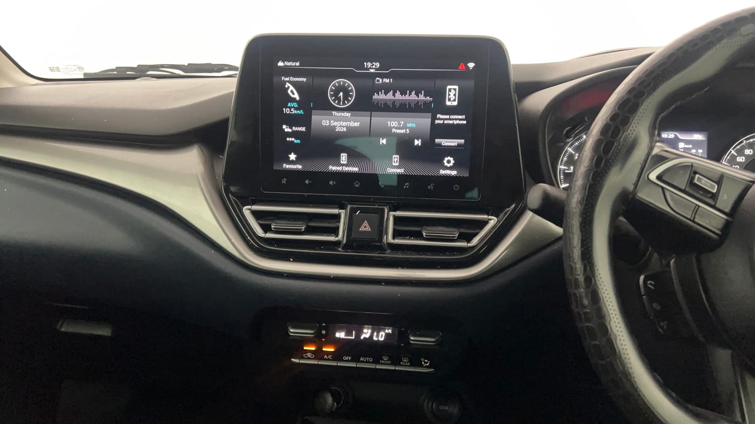 Used 2024 Maruti Suzuki Baleno Alpha MT Petrol Manual interior MUSIC SYSTEM & AC CONTROL VIEW