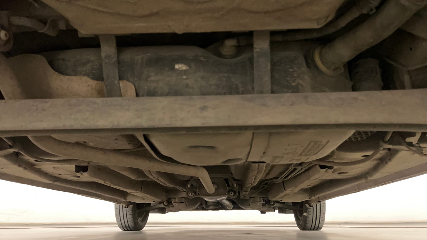 Used 2014 Chevrolet Beat LT Petrol Petrol Manual extra REAR UNDERBODY VIEW (TAKEN FROM REAR)