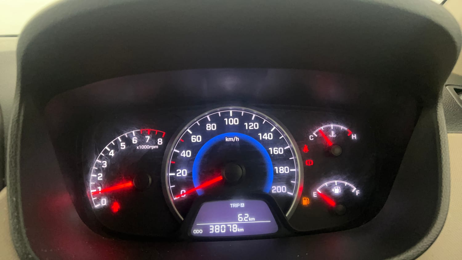 Used 2014 Hyundai Grand i10 Magna 1.2 Kappa VTVT Petrol Manual interior CLUSTERMETER VIEW