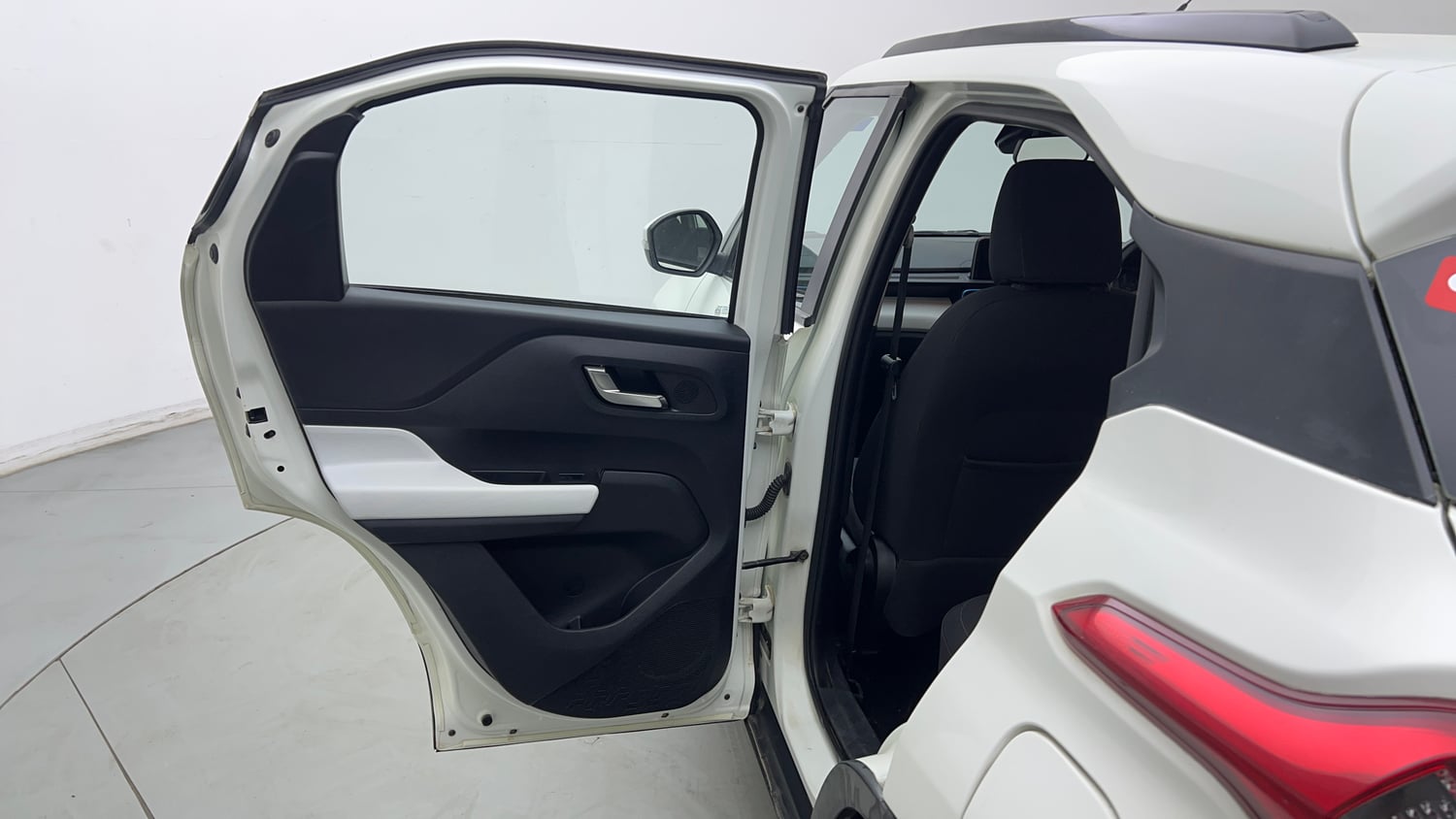 Used 2023 Tata Punch Creative AMT Petrol Automatic interior LEFT REAR DOOR OPEN VIEW