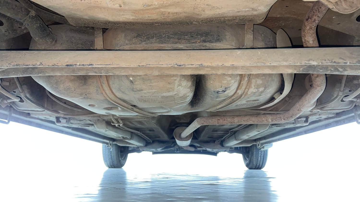 Used 2016 Maruti Suzuki Celerio VXi Petrol Manual extra REAR UNDERBODY VIEW (TAKEN FROM REAR)