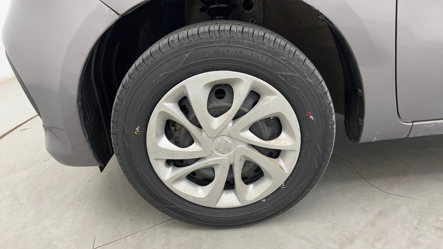 Used 2023 Maruti Suzuki Celerio VXi Petrol Manual tyres LEFT FRONT TYRE RIM VIEW