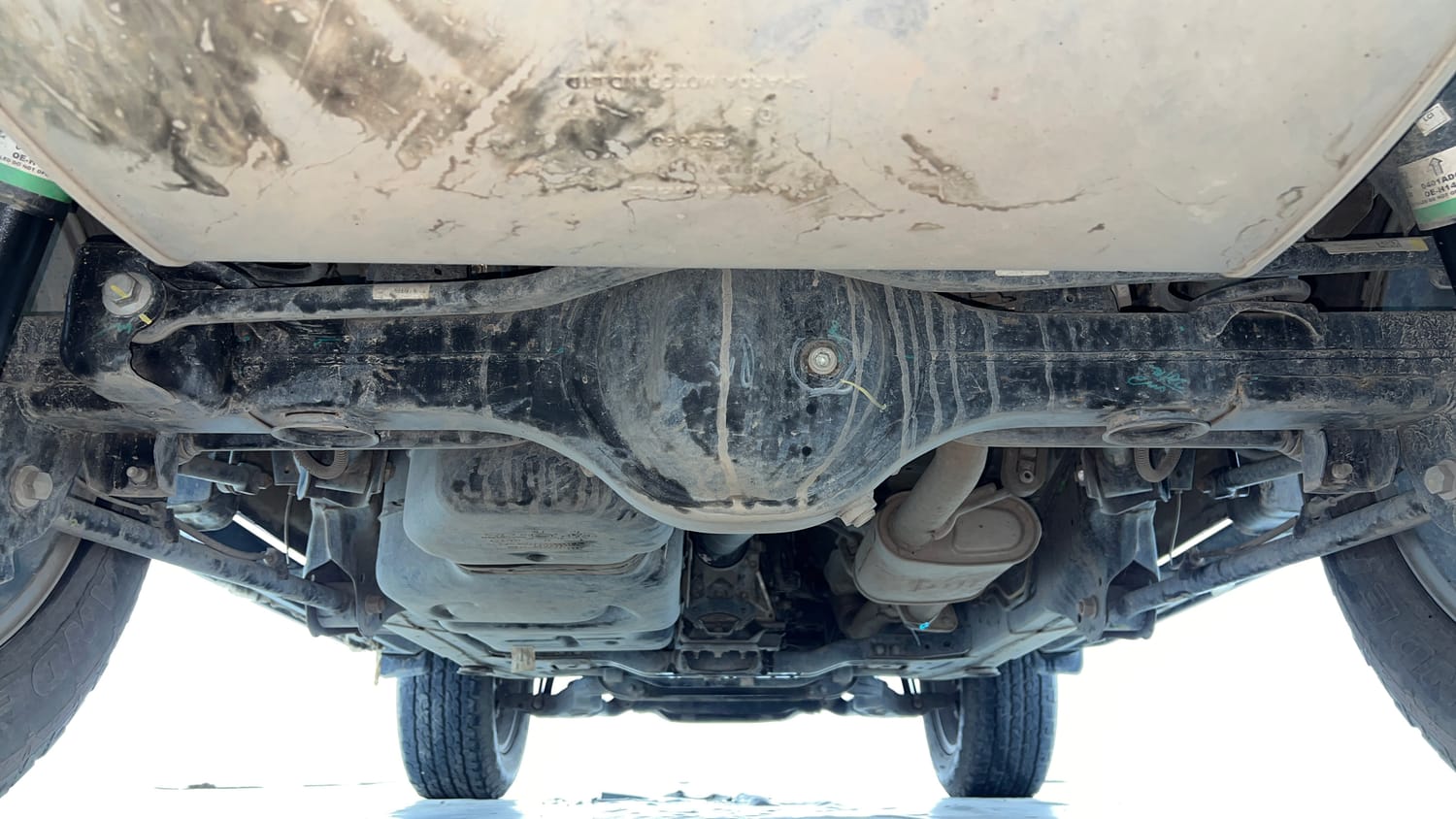Used 2024 Mahindra Thar LX Hard Top Petrol AT RWD Petrol Automatic extra REAR UNDERBODY VIEW (TAKEN FROM REAR)