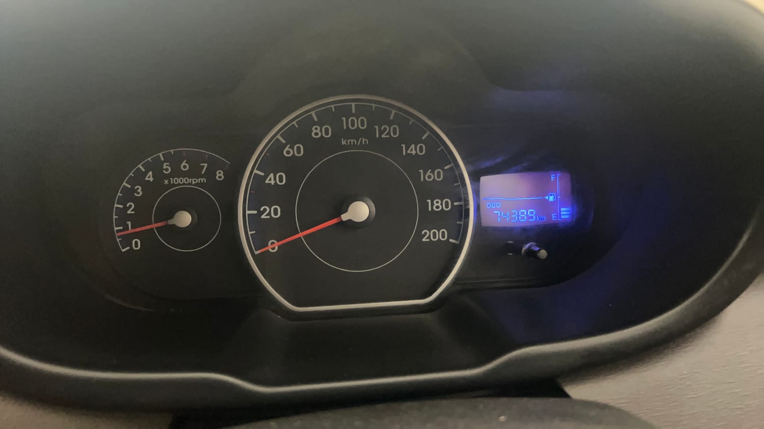 Used 2016 Hyundai i10 Sportz 1.1 iRDE2 Petrol Manual interior CLUSTERMETER VIEW