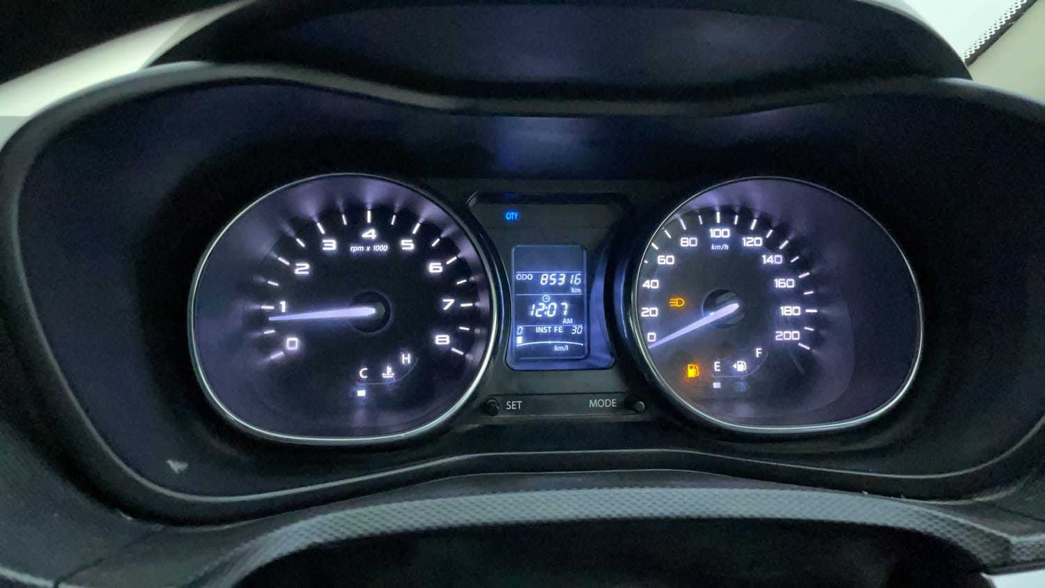 Used 2018 Tata Nexon XZ Plus Diesel Diesel Manual interior CLUSTERMETER VIEW