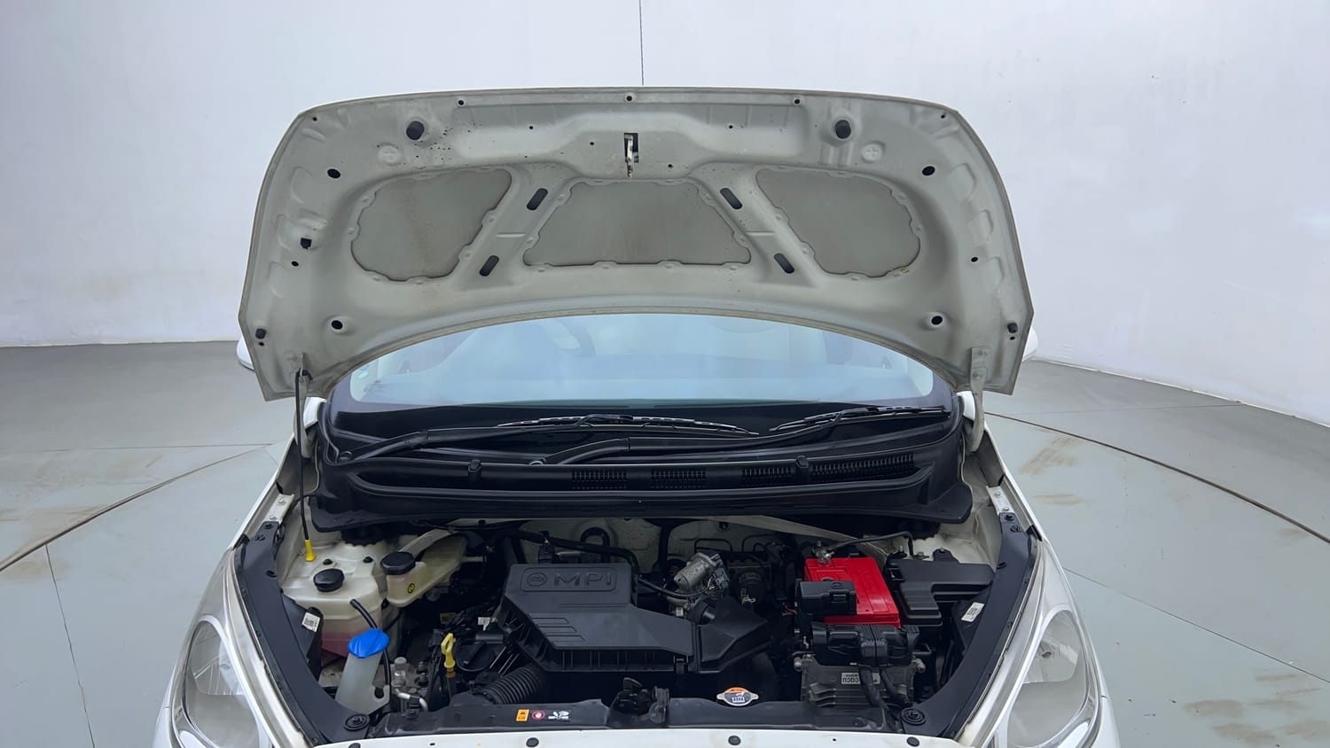 Used 2021 Hyundai Santro Asta AMT Petrol Automatic engine ENGINE & BONNET OPEN FRONT VIEW