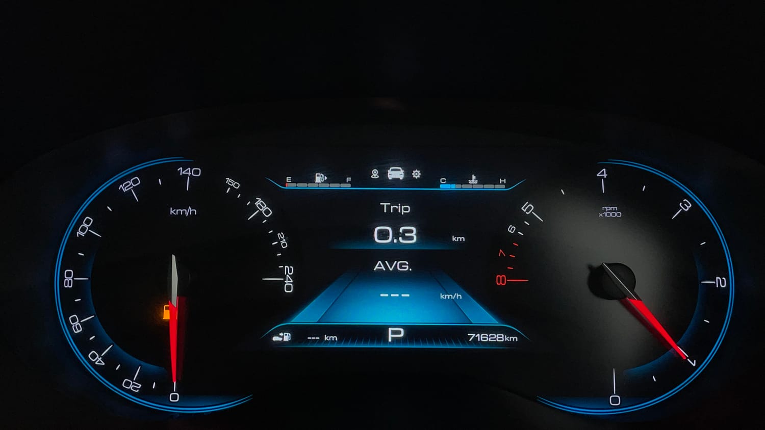 Used 2021 MG Motors Hector Sharp 1.5 Petrol CVT Petrol Automatic interior CLUSTERMETER VIEW