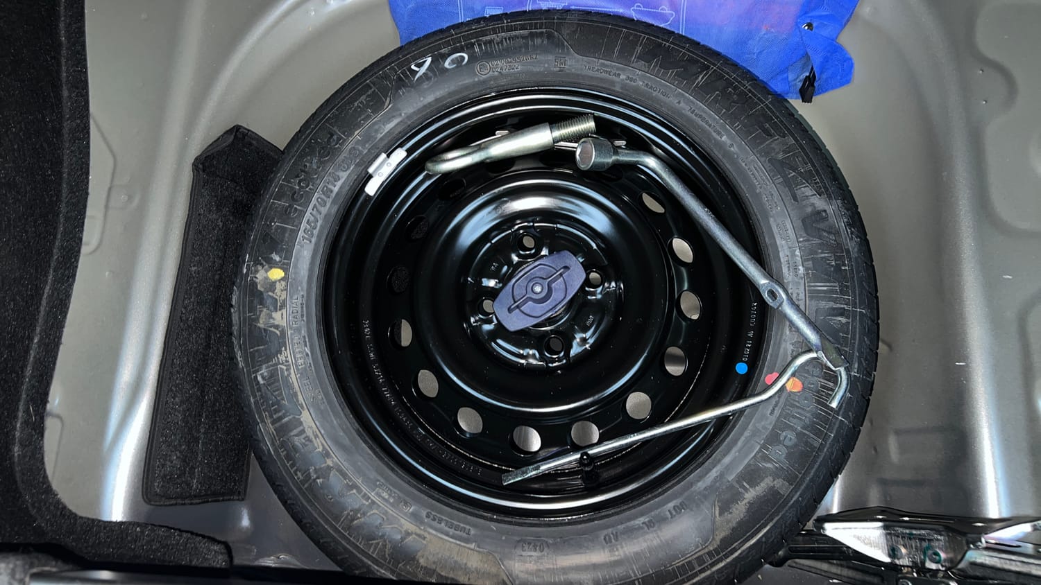 Used 2023 Maruti Suzuki Wagon R VXI 1.0 Petrol Manual tyres SPARE TYRE VIEW