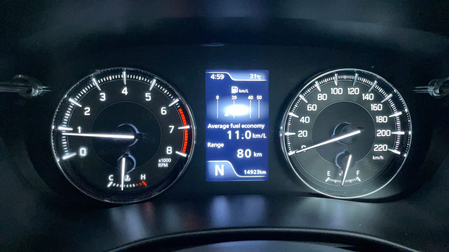 Used 2024 Maruti Suzuki Baleno Zeta AGS Petrol Automatic interior CLUSTERMETER VIEW