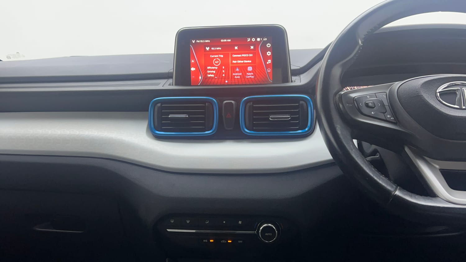 Used 2023 Tata Punch Creative AMT Petrol Automatic interior MUSIC SYSTEM & AC CONTROL VIEW