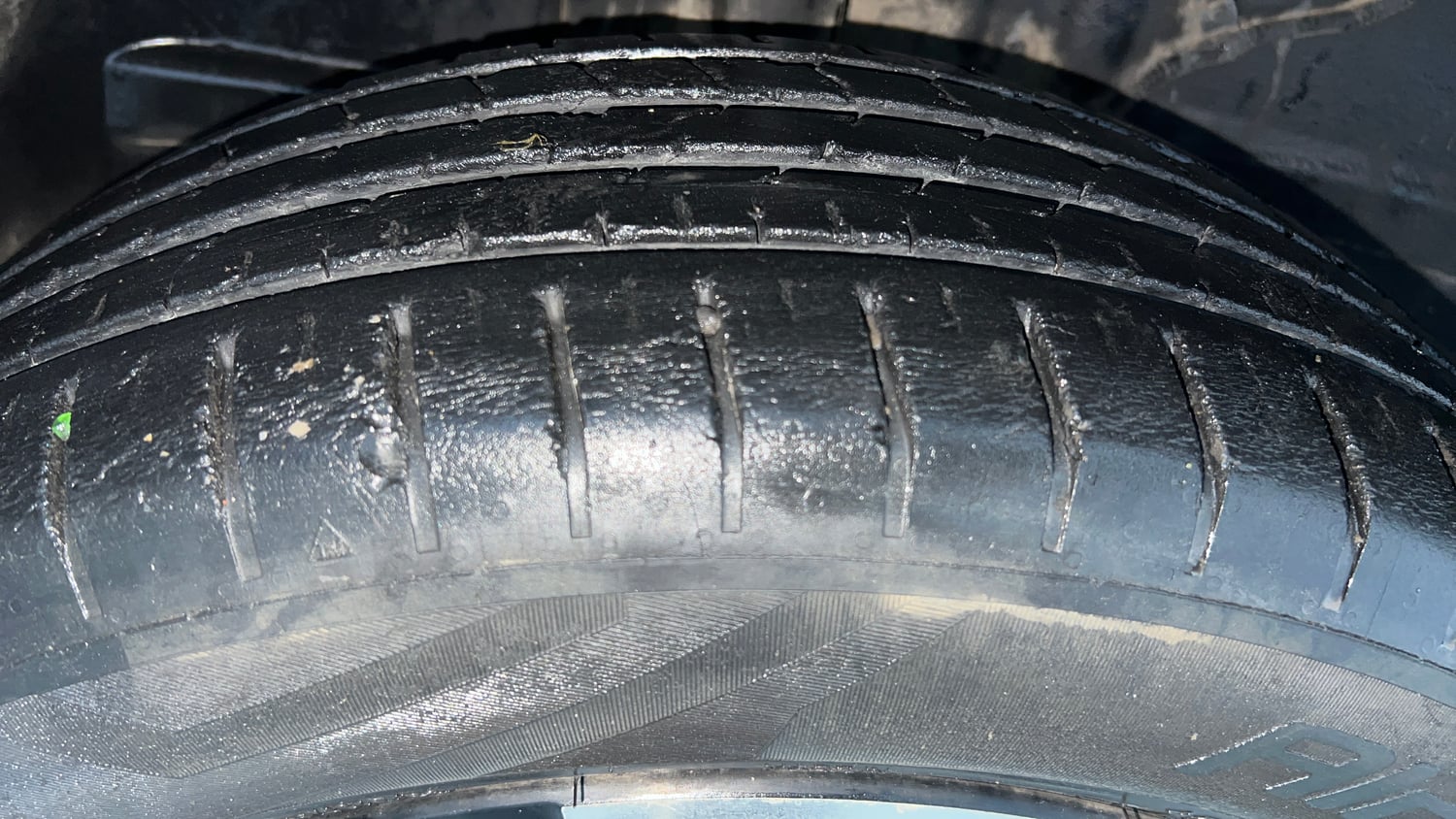 Used 2023 Tata Punch Creative AMT Petrol Automatic tyres RIGHT REAR TYRE TREAD VIEW