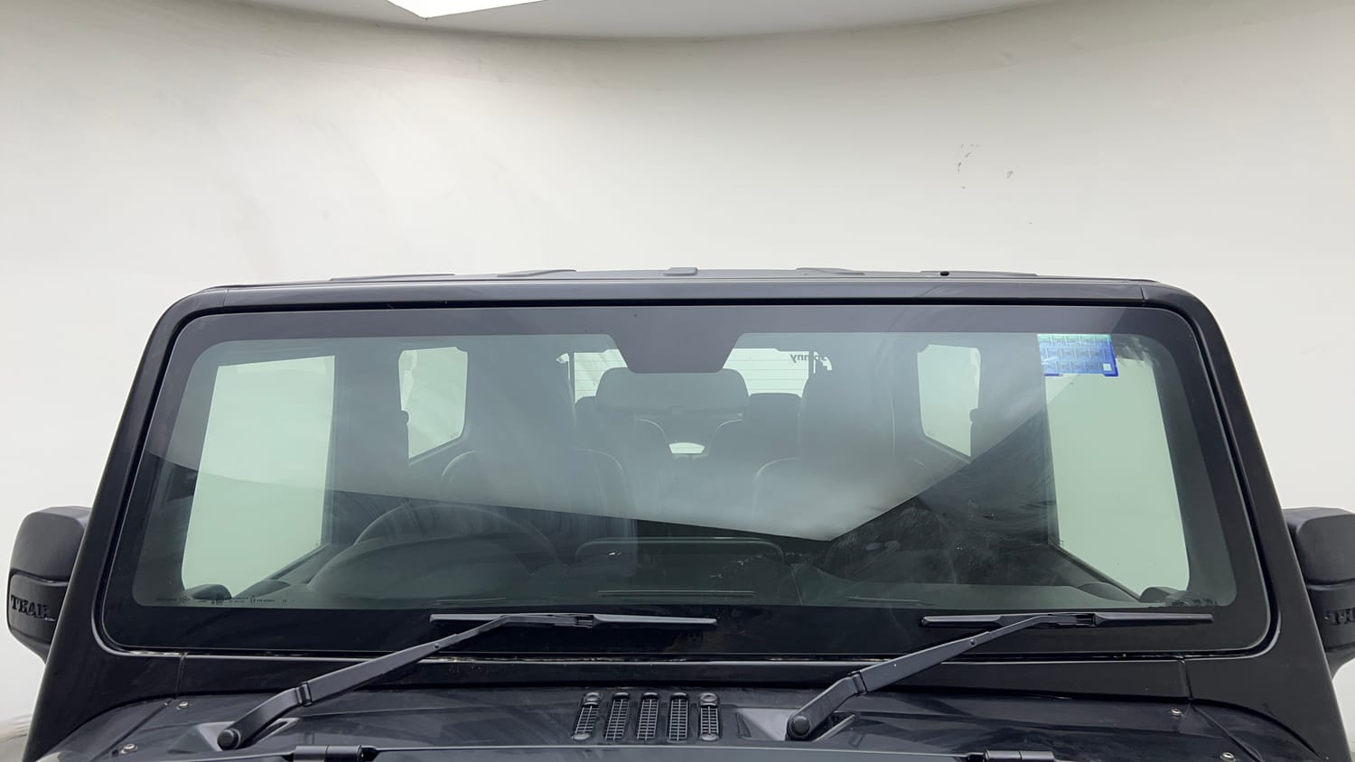 Used 2024 Mahindra Thar LX Hard Top Petrol AT RWD Petrol Automatic exterior FRONT WINDSHIELD VIEW
