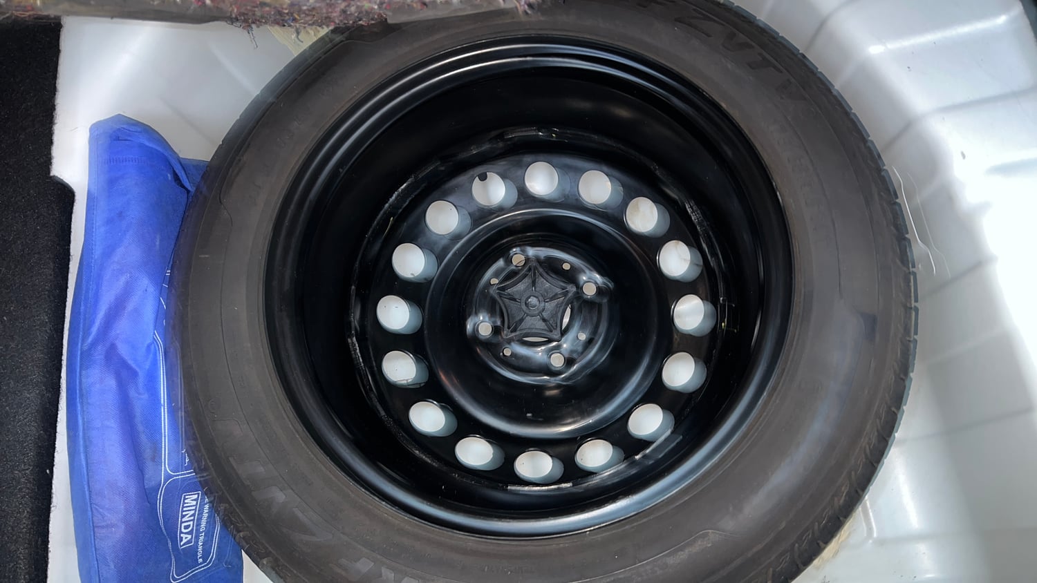 Used 2023 Tata Punch Creative AMT Petrol Automatic tyres SPARE TYRE VIEW