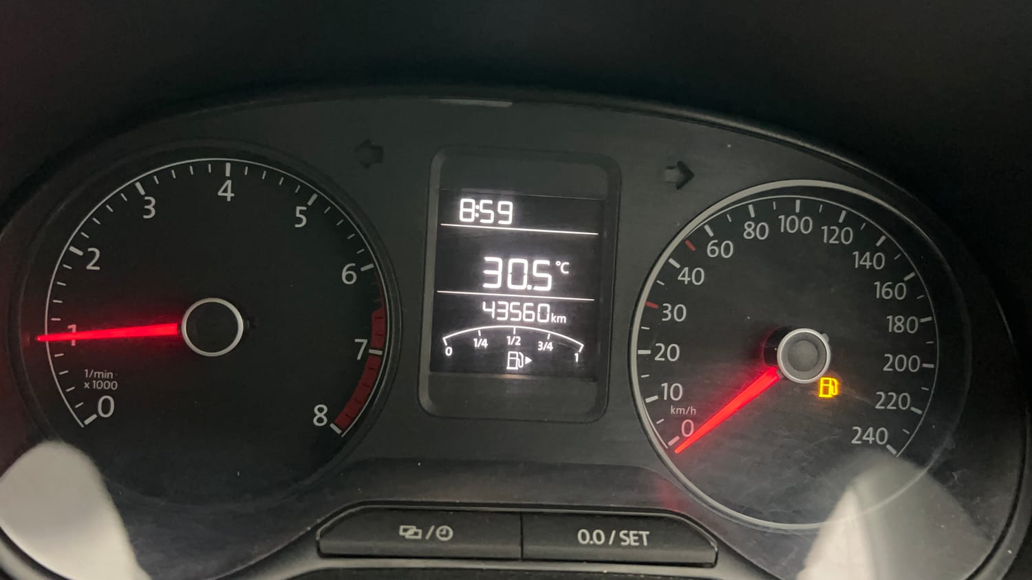 Used 2020 Volkswagen Polo Trendline 1.0L MPI Petrol Manual interior CLUSTERMETER VIEW
