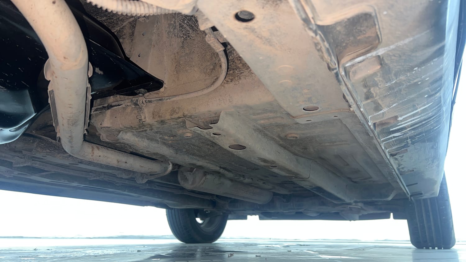 Used 2023 Tata Punch Creative AMT Petrol Automatic extra REAR RIGHT UNDERBODY VIEW