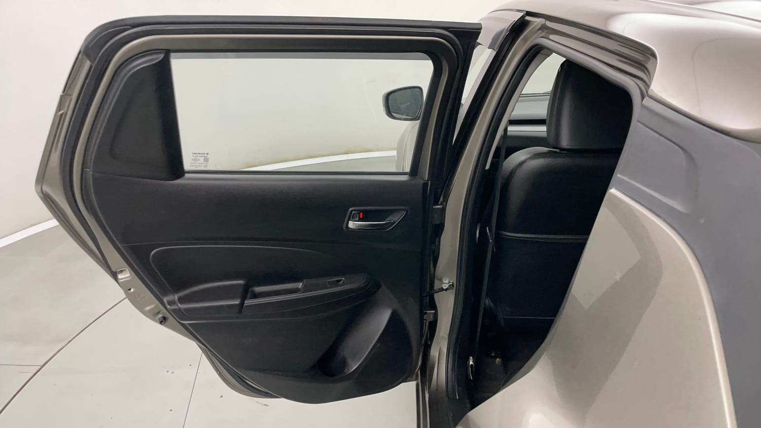 Used 2019 Maruti Suzuki Swift VXi AMT Petrol Automatic interior LEFT REAR DOOR OPEN VIEW