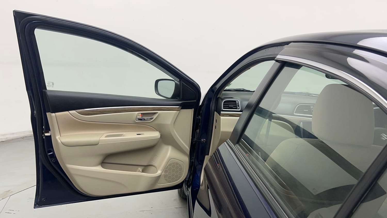 Used 2024 Maruti Suzuki Ciaz Zeta 1.5 AT Petrol Automatic interior LEFT FRONT DOOR OPEN VIEW