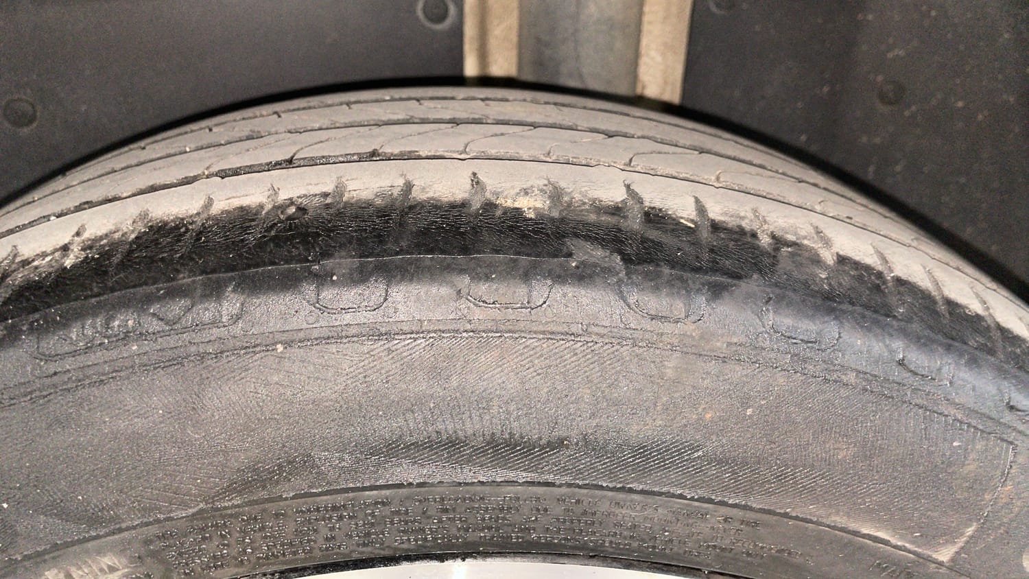 Used 2021 MG Motors Hector Sharp 1.5 Petrol CVT Petrol Automatic tyres LEFT REAR TYRE TREAD VIEW