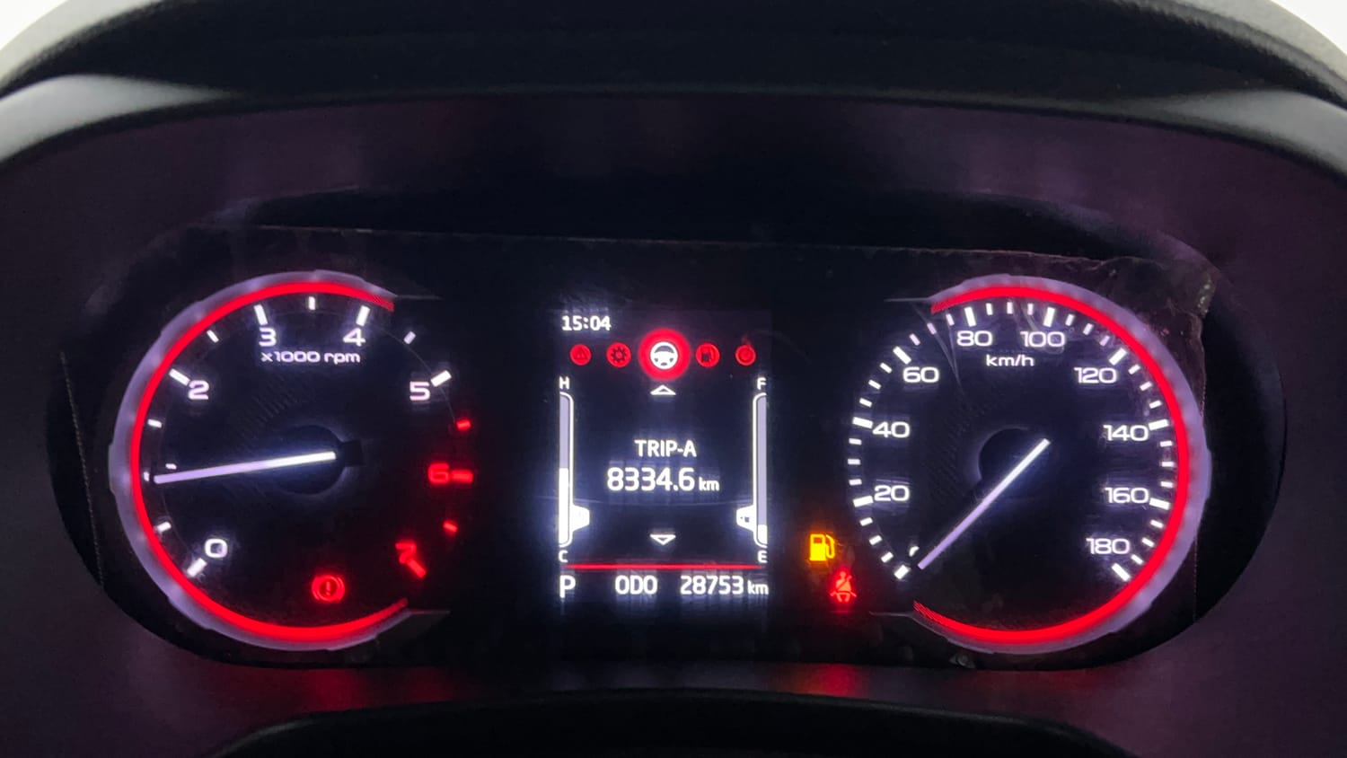 Used 2024 Mahindra Thar LX Hard Top Petrol AT RWD Petrol Automatic interior CLUSTERMETER VIEW