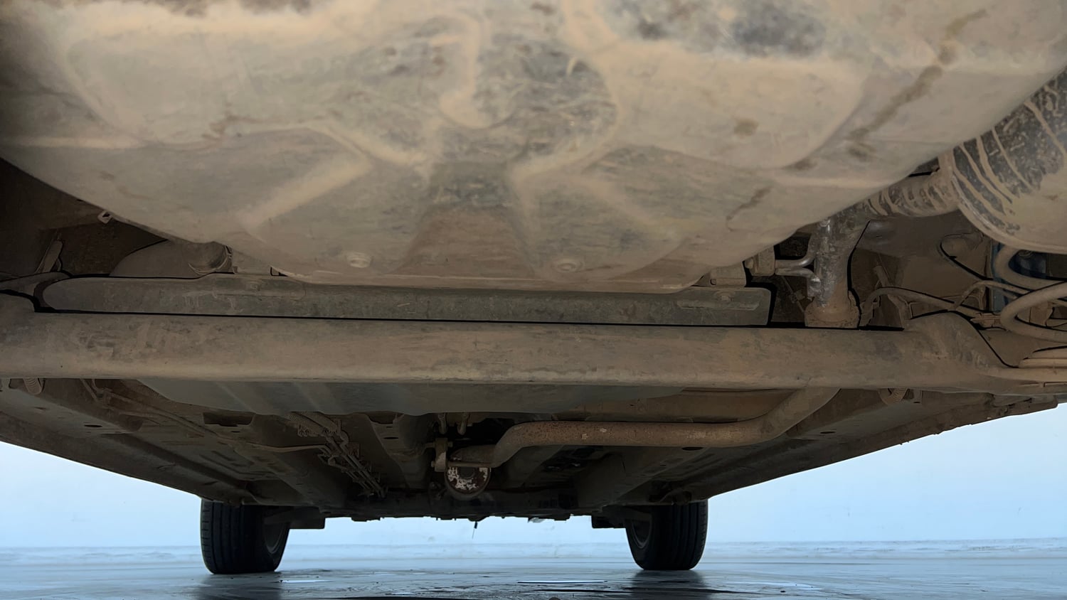 Used 2023 Tata Punch Creative AMT Petrol Automatic extra REAR UNDERBODY VIEW (TAKEN FROM REAR)