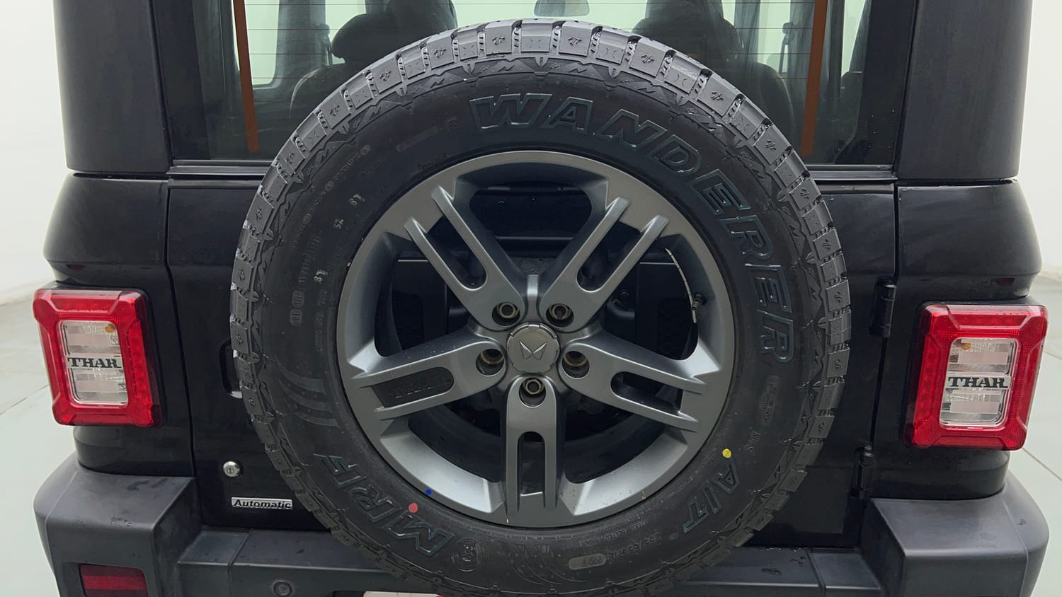Used 2024 Mahindra Thar LX Hard Top Petrol AT RWD Petrol Automatic tyres SPARE TYRE VIEW