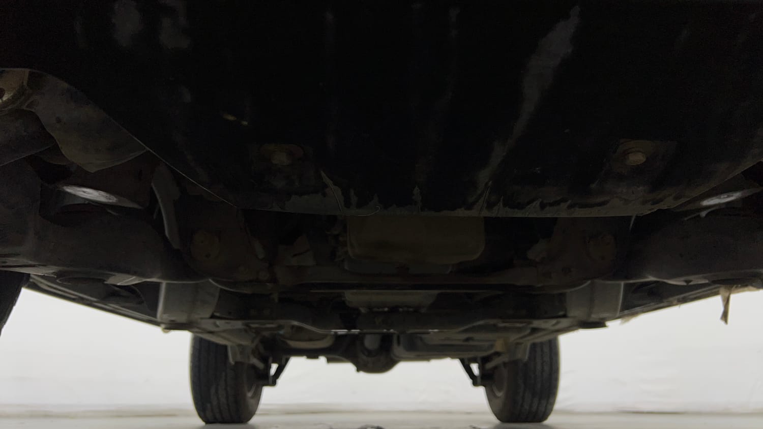 Used 2024 Mahindra Thar LX Hard Top Petrol AT RWD Petrol Automatic extra FRONT LEFT UNDERBODY VIEW