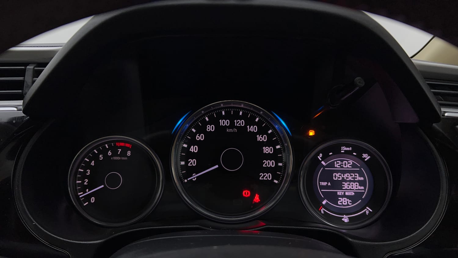 Used 2022 Honda City 4th Generation V Petrol Petrol Manual interior CLUSTERMETER VIEW
