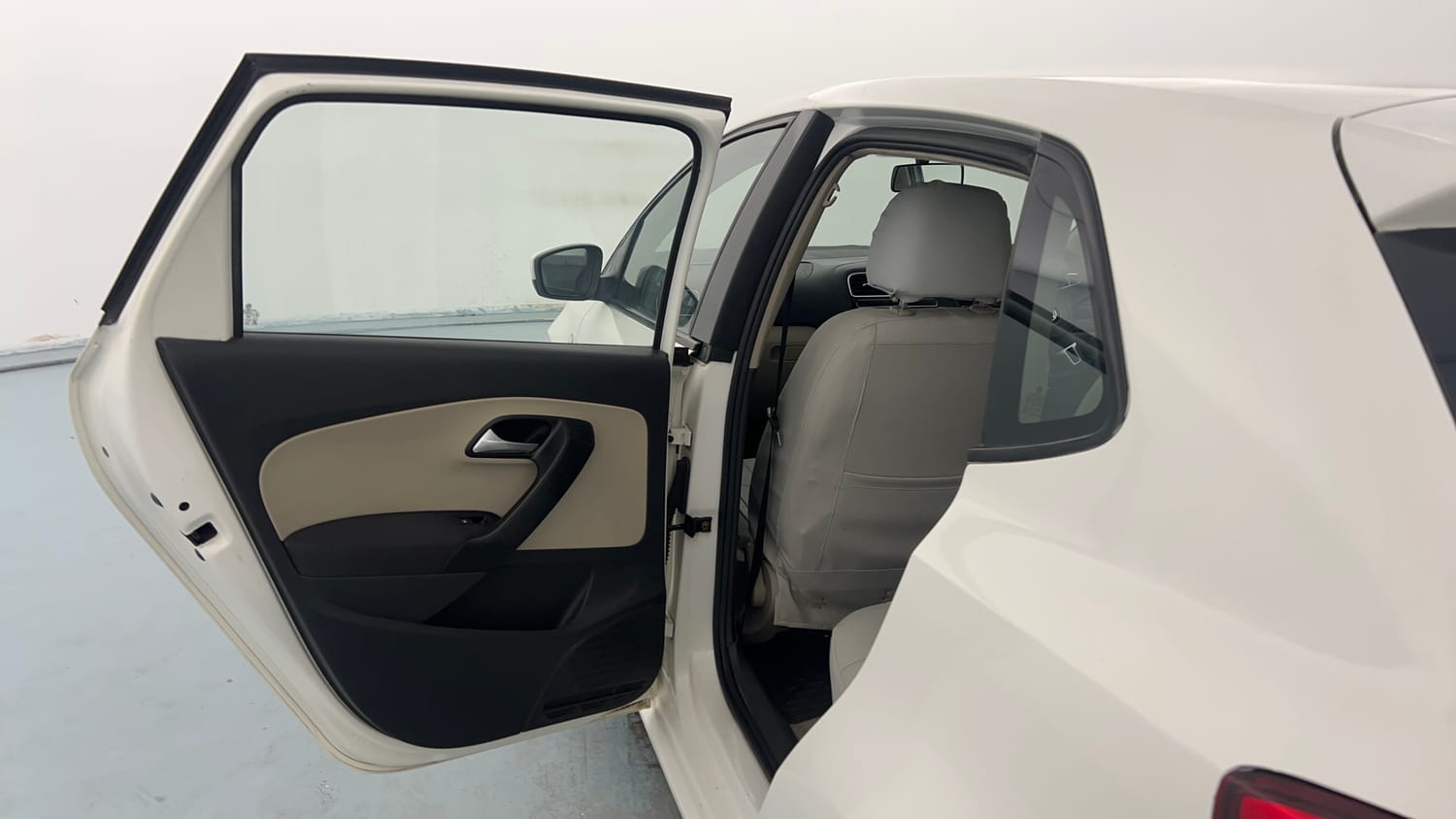 Used 2014 Volkswagen Polo Highline1.2L (P) Petrol Manual interior LEFT REAR DOOR OPEN VIEW