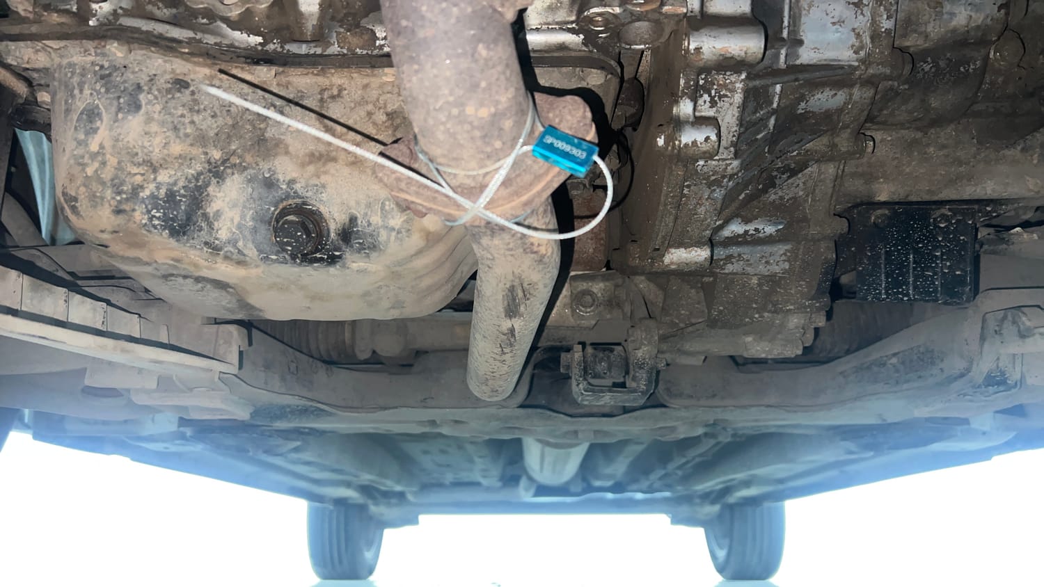 Used 2023 Tata Punch Creative AMT Petrol Automatic extra FRONT LEFT UNDERBODY VIEW