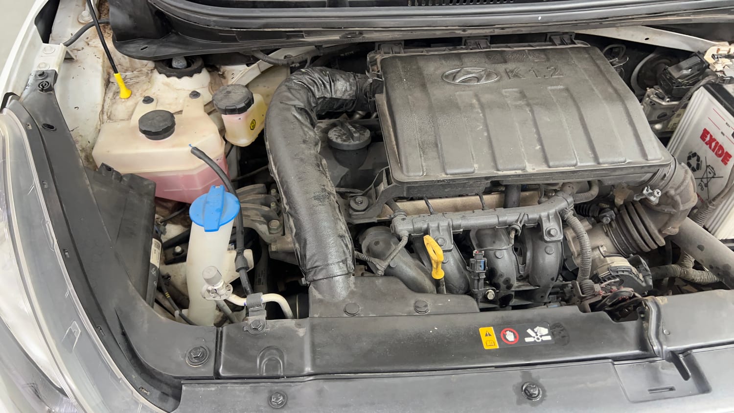 Used 2022 Hyundai Aura SX 1.2 Petrol Petrol Manual engine ENGINE RIGHT SIDE VIEW