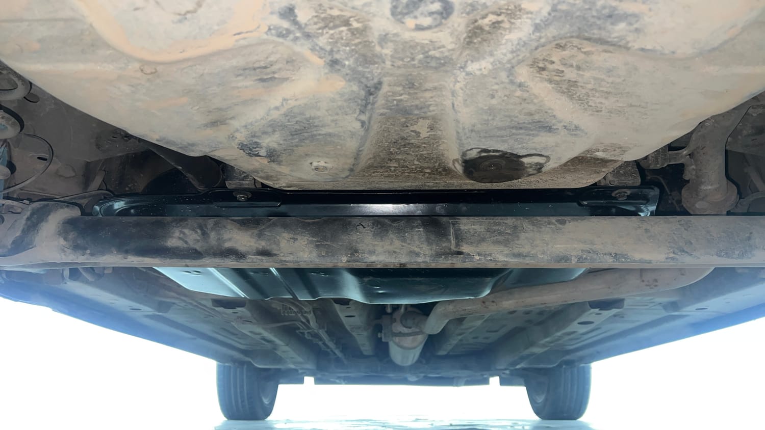 Used 2023 Tata Punch Creative AMT Petrol Automatic extra REAR UNDERBODY VIEW (TAKEN FROM REAR)