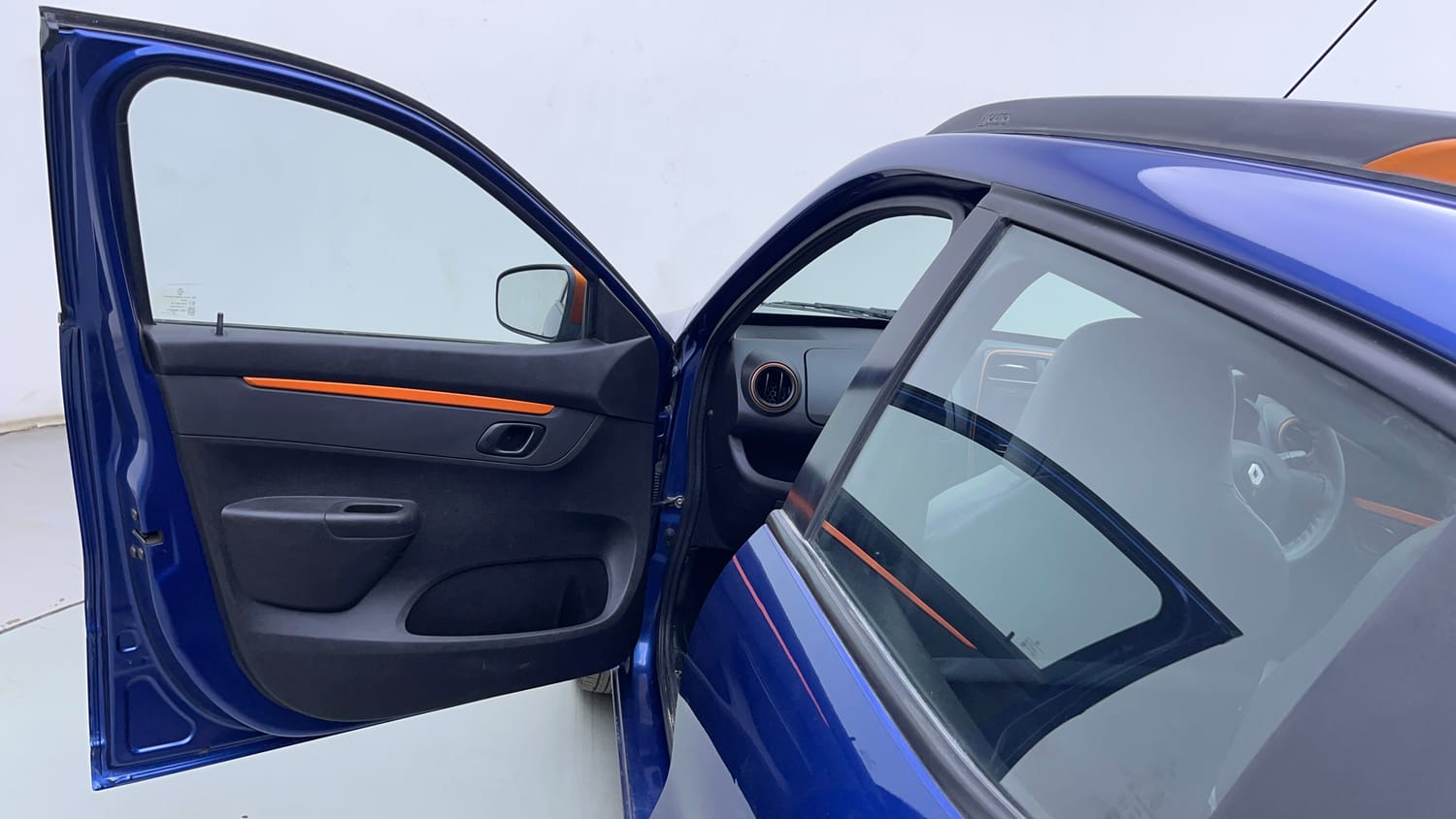 Used 2018 Renault Kwid CLIMBER 1.0 Petrol Manual interior LEFT FRONT DOOR OPEN VIEW